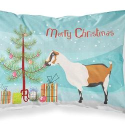 Caroline's Treasures Alpine Goat Christmas Fabric Standard Pillowcase - STANDARD