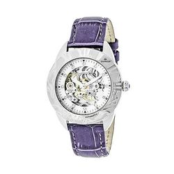 Empress Watches Empress Godiva Automatic MOP Leather-Band Watch - White