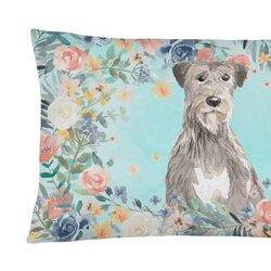 Caroline's Treasures 12 in x 16 in Outdoor Throw Pillow Irish Wolfhound Canvas Fabric Decorative Pillow