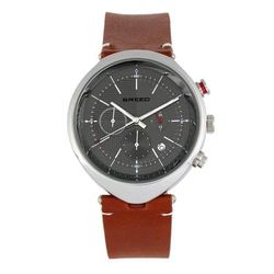 Breed Watches Tempest Chronograph Leather-Band Watch With Date - Brown