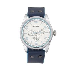 Breed Watches Rio Leather-Band Watch With Day/Date - Blue