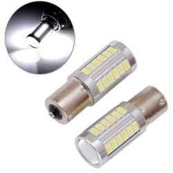 2 pz P21W LED luce di retromarcia 5630 33SMD lampadina a LED BA15S 1156 lampadina di coda per auto