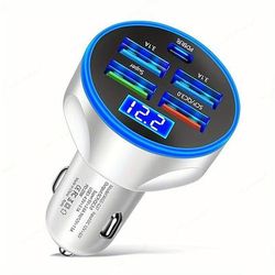 250w pd caricatore per auto usb ricarica rapida tipo c adattatore per telefono usb in auto per caricabatterie rapido per auto