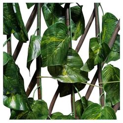 Comercial Candela - Treillis Osier Avec Feuilles 100% Osier Feuilles De Lierre pvc 100 x 200 cm