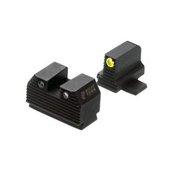 Night Fision Optics Ready Stealth Night Sight Set for Sig P320/RMR/507c/508t/Romeo Pro w/ Yellow Front Ring Black One Size SIG-180-345-332-YGZG
