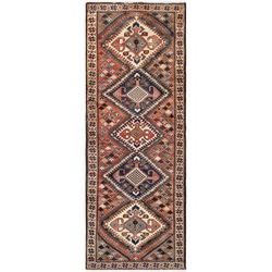 "Pasargad Home Vintage Azerbaijan Salmon Lamb's Wool Area Rug- 3' 5" X 9' 9" - Pasargad Home 52146"