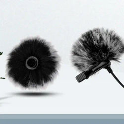Lavalier Microphone Furry Windshield Mic Windshield Wind Muff Cover Foam Filter Sponge Microphone Windproof Cover For 5-12/15mm