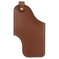 fondina per telefono con clip da cintura in pelle da uomo – custodia vintage in pelle PU con chiusura a scatto, supporto per cellulare a mani libere per viaggi all'aperto e uso quotidiano