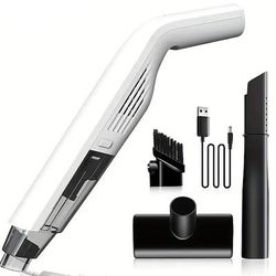 aspirapolvere aspirapolvere portatile per auto ad alta potenza per interni e auto asciutto e bagnato ricarica wireless a doppio uso tre batterie grande aspirazione spolverino per la pulizia della casa