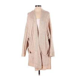 Topshop Cardigan Sweater: Tan - Women's Size 4