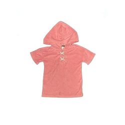Tea Pullover Hoodie: Pink Tops - Kids Girl's Size 4