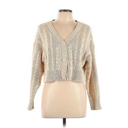 Forever 21 X Pantone Cardigan Sweater: Tan - Women's Size Large