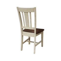 Set of Two San Remo SplatBack Chairs - Whitewood C12-10P