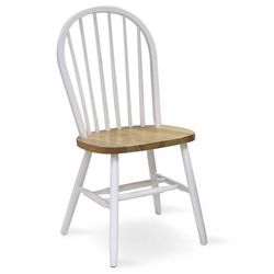 "Windsor 37" High SpindleBack Chair - Plain Legs - Whitewood C02-212"