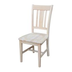 "36" x 36" Square Top Pedestal Table With 4 Chairs (Set of 5) - Whitewood K-3636TP-C10-4"