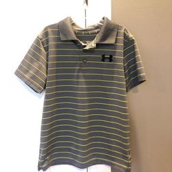 Under Armour Shirts & Tops | Great Condition Boys Under Armour Polo Shirt. | Color: Gray/Green | Size: Sb
