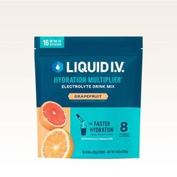 Liquid I.V. Grapefruit Powdered Hydration Multiplier® (16 Pack) - Powdered Electrolyte Drink Mix Packets