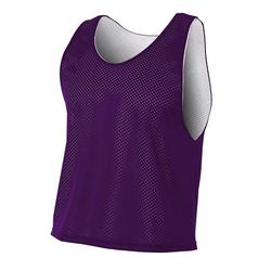 A4 N2274 Athletic Men's Lacrosse Reversible Practice Jersey T-Shirt in Purple/White size Small | Polyester A4N2274