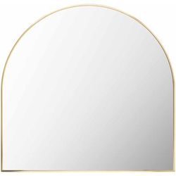Brembilla 30"H x 20"W x 1"D Modern Gold Accent Mirror - Boutique Rugs