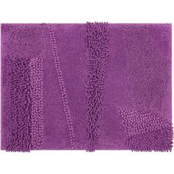Wide Width Composition Bath Rug by Mohawk Home in Fiesta Violet (Size 24" W 60" L)