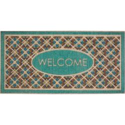 Retro Tiles Door Mat by Mohawk Home in Chestnut