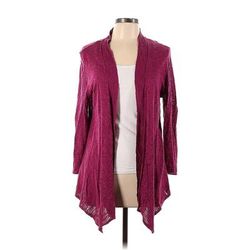 Jones Studio Cardigan Sweater: Burgundy - Women's Size Large