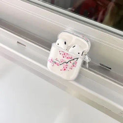 Clear TPU Sakura Custom Cases For Airpods pro2 Fashion Silicon Headphone Earphone Cover For AirPods 3 case