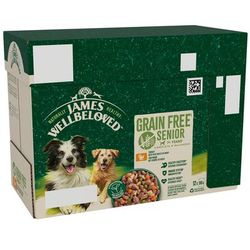 12x90g Senior Hypoallergenic Turkey in Gravy Grain Free James Wellbeloved Wet Dog Food