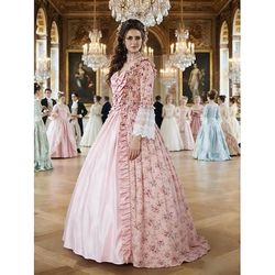 Rococò Barocco Vittoriano Lunghezza al pavimento Vestito Abito da Ballo Manica del polsino svasato Principessa Sposa Abito da ballo Costume Halloween Carnevale Mascherata Matrimonio Performance