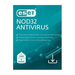 ESET NOD32 Antivirus 1-Year Subscription (5 Devices, Download) RTL-EAVH-N1-5-1-XLS