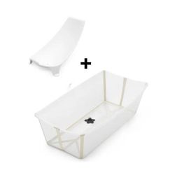 Stokke Flexi Bath X-Large Heat Sensitive Tub + Newborn Support - Sandy Beige