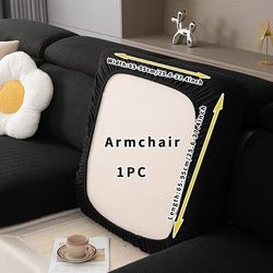 TEMU 1pc Sofa Cover, Stretch Sofa Slipcover, Dust-proof, Universal Jacquard Couch Cover Furniture Protector For Bedroom Office Living Room Home Decor
