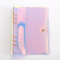 TEMU A5 A6 Colorful Pink And 6-hole Pvc Binder Budget Notebook