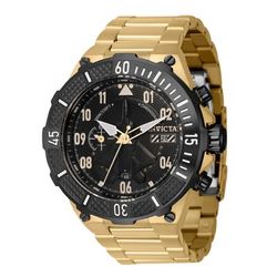 Open Box Invicta Aviator Men's Watch - 50mm Gold (AIC-39907)