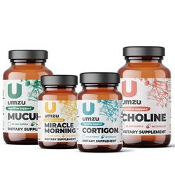 Brain Fog Support Bundle: Cortigon, Miracle Morning, Choline & Mucuna Pruriens by UMZU | 31.01 oz