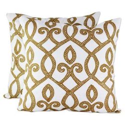 Burning Flame,'100% Cotton Cushion Cover Pair with Marquise Made in India'
