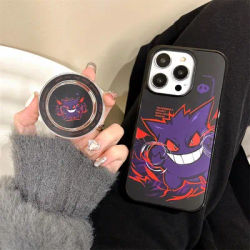 Pokemon Gengar Magnetic Ring Holder Case iPhone 15 14 13 12 11 Pro Max Chargement sans fil