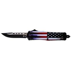 Templar Knife Gen II Large US Flag OTF Knife 3.5in Drop Black L-US-33-1