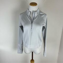 Lululemon Athletica Tops | Lululemon 1/2 Zip Gray Long Sleeve Top Size 6 | Color: Gray | Size: 6