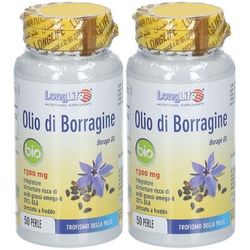LongLife® Olio di Borragine Bio 1300mg Set da 2 2x87,5 g Perle