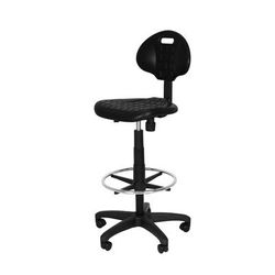 National Public Seating 6722HB NPS Swivel Task Chair w/ Low Back & Polyurethane Seat, Black