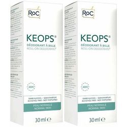 KEOPS Deodorante Roll-On Pelle Normale Set da 2 2x30 ml Spray