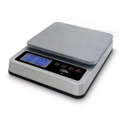 CDN SD2210X 22 lb Digital Scale w/ Removable Platform - 7 1/4" x 6 3/4", Silver, 100/240 V