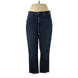 Madewell Jeans - Super Low Rise: Blue Bottoms - Women's Size 31 Tall