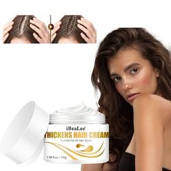 Thickens Hair Cream, Hair Care Cream For All Hair Types, Hair Cream With Biotin And Vitamin For Thicker, Longer, Fuller, Healthier Hair