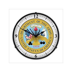 Collectable Sign & Clock US Army Seal Backlit Wall Clock