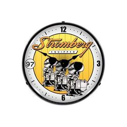 Collectable Sign & Clock Stromberg Equipped Backlit Wall Clock