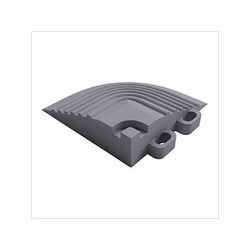 Swisstrax Pro Pearl Grey Garage Floor Tile Corner (4-Pack)