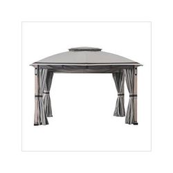 Sunjoy Group SummerCove 11 x 13 Steel Soft Top Gazebo with LED Light, Bluetooth Sound and Hook