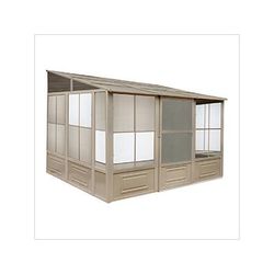 Gazebo Penguin 10 ft. x 12 ft. Florence Solarium with Metal Roof (Sand)